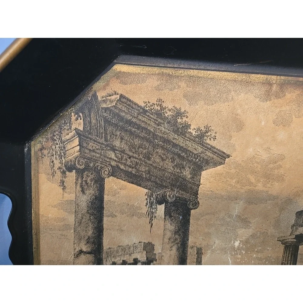 Pilgrim Art Tray Temple Of Minerva Suniade‎ Athens Vintage 18